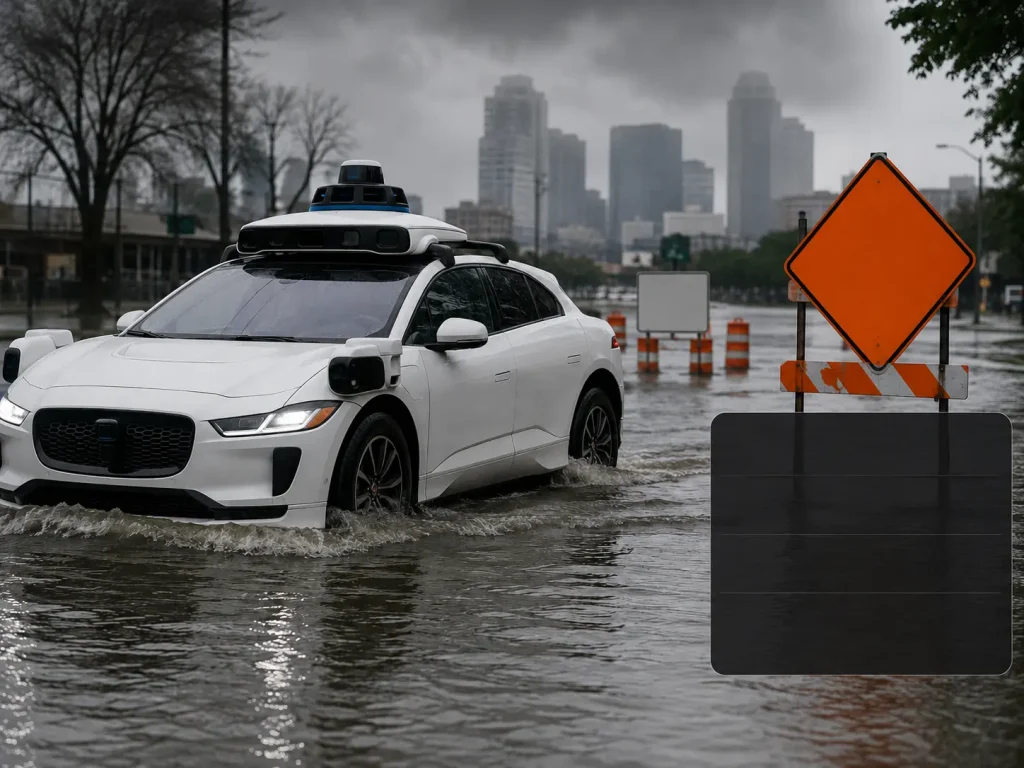 Robotaxi Services Paused in Five US Cities Over Flooded Road Safety Concerns