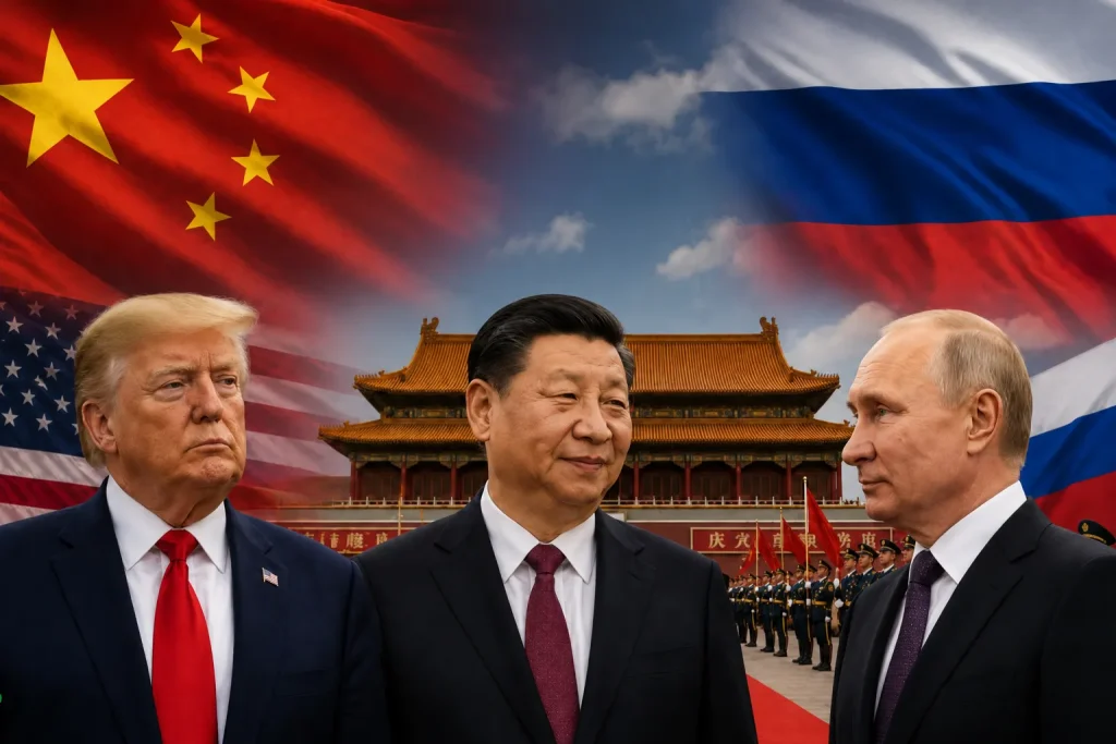 Xi Takes Centre Stage as Putin Visits Beijing Days After Trump
